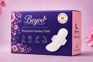 BeYoo Premium Sanitary Pads L - 10 Pads Pack