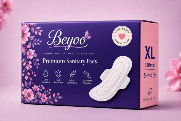 BeYoo Premium Sanitary Pads XL - 5 Pads Pack