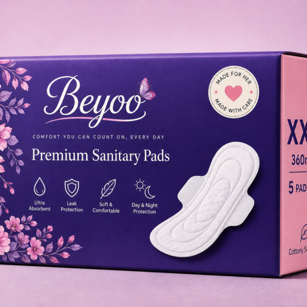 BeYoo Premium Sanitary Pads XXL - 5 Pads Pack